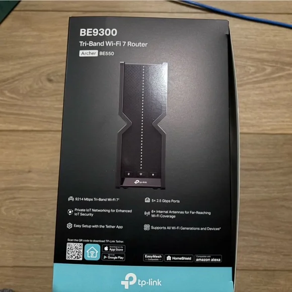 TP-Link BE9300 Wi-Fi 7 Router - Black